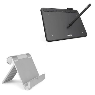 BoxWave Stand and Mount Compatible with UGEE S640 - VersaView Aluminum Stand, Portable, Multi Angle Viewing Sturdy