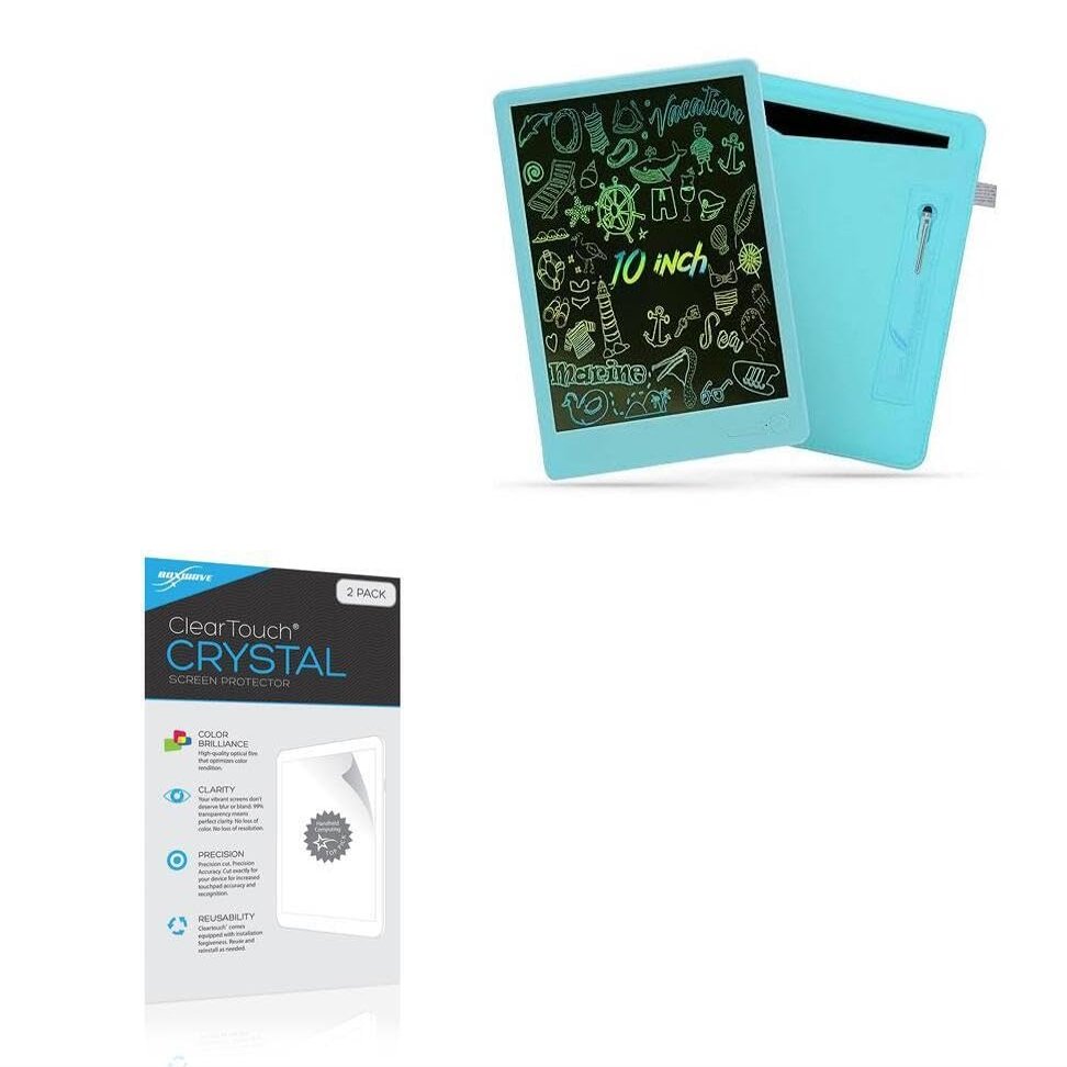 BoxWave Screen Protector Compatible with JSJGETYI PG101T-P (10 in) - ClearTouch Crystal (2-Pack), HD Film Skin - Shields from Scratches