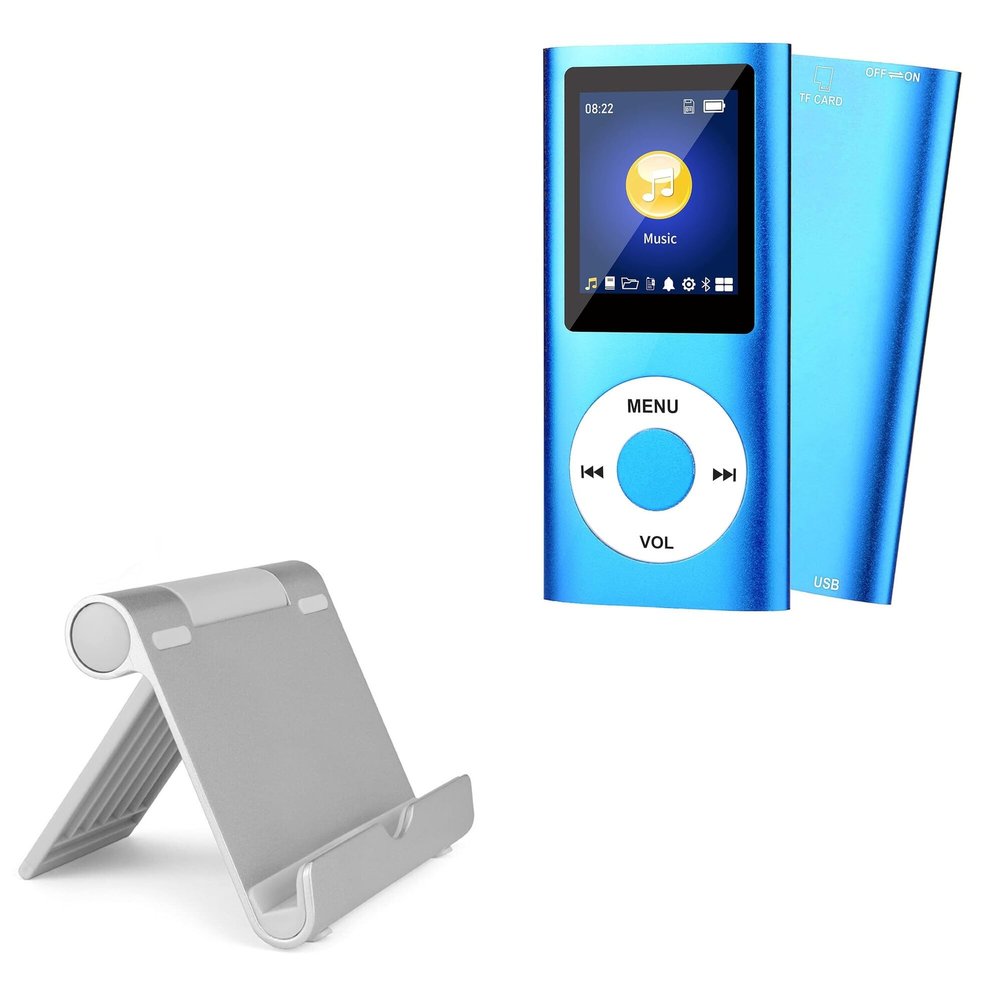 BoxWave Stand and Mount Compatible with Gracioso Mp3 Player (1.8 in) - VersaView Aluminum Stand, Portable, Multi Angle Viewing Sturdy