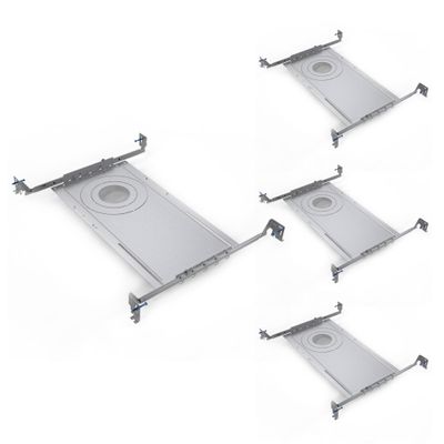 Bulbrite 862660 Pack of (4) 24" Metal Mounting Bracket for 3/4/6" Recessed Downlights - Silver