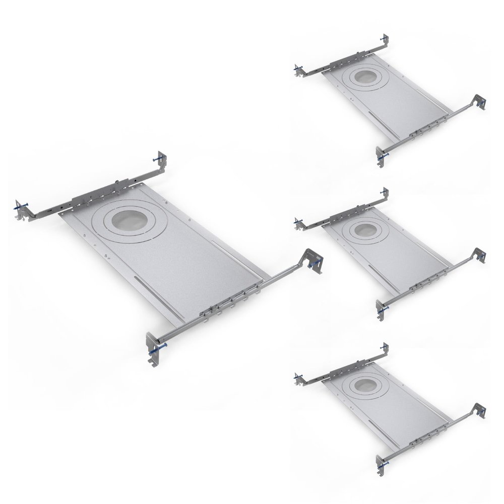 Bulbrite 862660 Pack of (4) 24" Metal Mounting Bracket for 3/4/6" Recessed Downlights - Silver