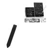 BoxWave Stylus Pouch Compatible with KIDWILL EP0510C (10 inch) - Stylus PortaPouch, Pen Stylii Holder Carrier Portable Self-Adhesive - Jet Black view 1