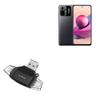 BoxWave Smart Gadget Compatible with Poco M5s - AllReader SD Card Reader, microSD Card Reader SD Compact USB - Jet Black view 1