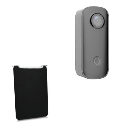 BoxWave Case Compatible with SJCam C100 - SlipSuit, Soft Slim Neoprene Pouch Protective Case Cover - Jet Black