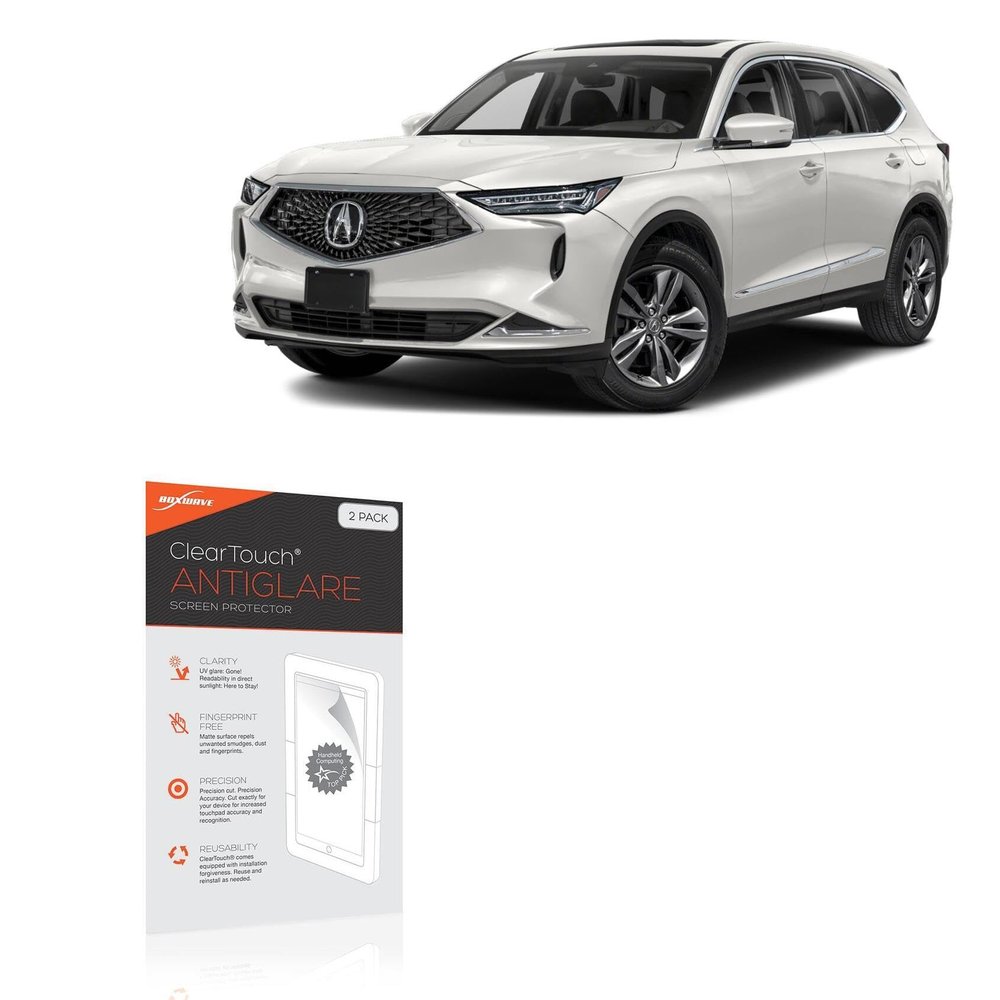 BoxWave Screen Protector Compatible with 2024 Acura MDX Type S Display (12.3 in) - ClearTouch Anti-Glare (2-Pack), Anti-Fingerprint Matte Film Skin