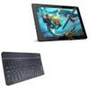 BoxWave Keyboard Compatible with Frunsi T11 (10 in) - SlimKeys Bluetooth Keyboard, Portable Thin with Chiclet-Style Keys - Jet Black view 1