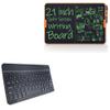 BoxWave Keyboard Compatible with Tugau Dual Screen Writing Tablet (21 in) - SlimKeys Bluetooth Keyboard, Portable Thin with Chiclet-Style Keys - Jet Black view 1