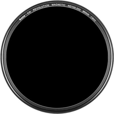 Kase Wolverine Revolution 86mm Magnetic ND100000 16.5 Stop Shockproof Tempered Optical Glass Filter w Orange Ring & Adapter