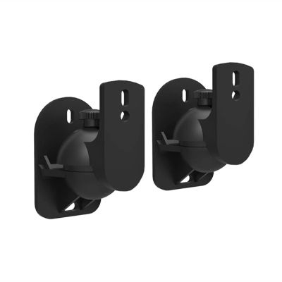 GLigeT Monitor Speaker Stands 1Set Universal Satellite Speaker Wall Mount Bracket Ceiling Stand Clamp with Adjustable Swivel and Tilt Angle Rotatio Studio Monitor Stand