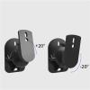 GLigeT Monitor Speaker Stands Speaker Stand 4pcs Speaker Wall Mount Bracket Surround Sound Wall Holder Stand Speaker Wall Mount Surround Sound Bracket (Black) Studio Monitor Stand view 4