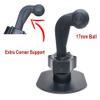 17mm Ball Joint Stick on Phone Mount with 90 Degree Adapter with Double Sided Tape | Compatible with Many Phone Holders, magsafe adapters, Navigation, GPS mounts, etc view 2