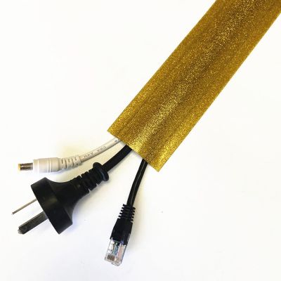 ZJKXJH PVC Raceway Wire Channel 3 Inch, Indoor Wall Floor Cord Cover Management Kit Self Adhesive Cuttable, Hider Cable Trunking Protector for Home Office (Size : 2m/6.6ft Length)