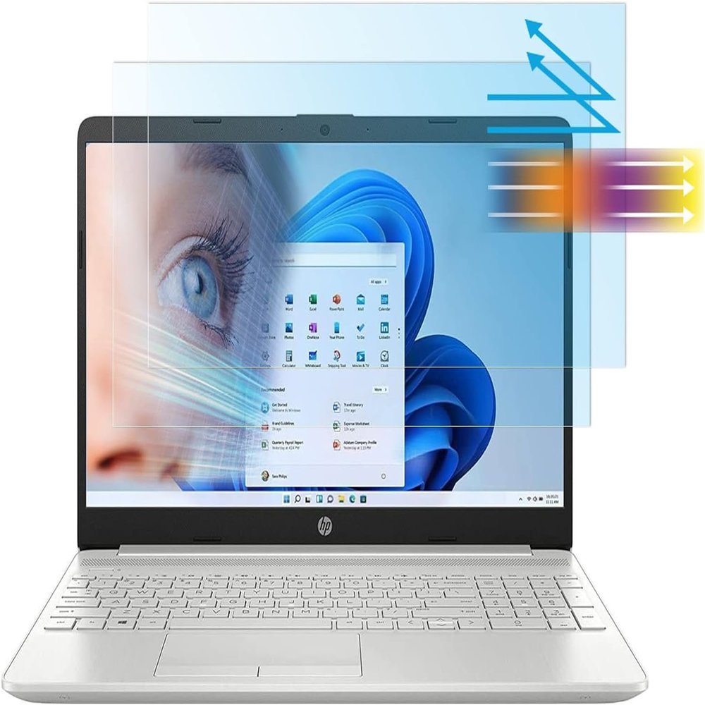 2 Pack Anti Blue Light Anti Glare Screen Protector for HP Laptop 17.3" HP Pavilion/HP Envy x360/Probook/EliteBook/OMEN, HP 17t 17z 17-by 17-ca 17-cn 17-cp 17t-ch 17t-cr 17-cb 17-ck Eye Protection
