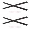 Caulo Replacement Ear Socks Earsocks Compatible fit for Oakley Metal Plate TI OX5153 Glass Sunglass Frames (Black w Nose Pads - 2 Sets) view 1