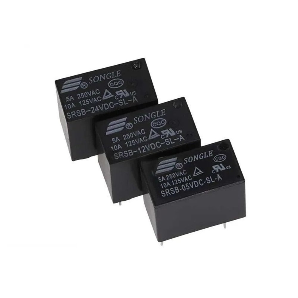TOBAYA 50PCS SRSB-12VDC-SL-A 5VDC 24VDC 4-pin Normally Open Relay 5A (Size : SRSB-05VDC-SL-A)