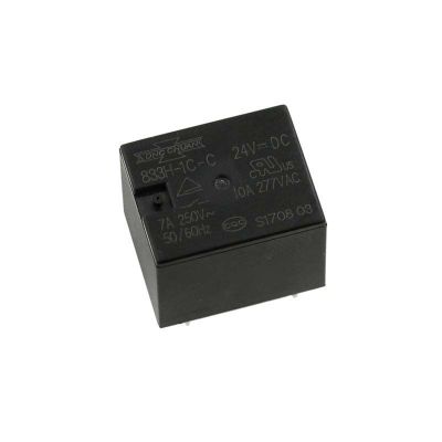 TOBAYA 10PCS T73 Relay 833H-1C-C -5V/12V/24VDC DC5V DC12V DC24V 5-pin 7A (Size : 833H-1C-C -24V)