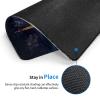 DJUETRUI Eiffel Tower Fireworks Print Mousepad with Stitched Edges Waterproof Laptop mousemat Non-Slip Rubber Base Gaming Mousepad for Home Office Travel, Black view 4