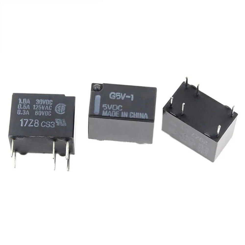 TOBAYA 5PCS Relay G5V-1-5VDC G5V-1-12VDC G5V-1-24VDC DC 3V 12V 24V (Size : G5V-1-5VDC)