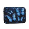 Dark Blue Butterflies Print Laptop Case 13 inch Shockproof Protective Notebook Bag Water Resistant Laptop Sleeve view 1