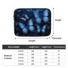 Dark Blue Butterflies Print Laptop Case 13 inch Shockproof Protective Notebook Bag Water Resistant Laptop Sleeve view 4