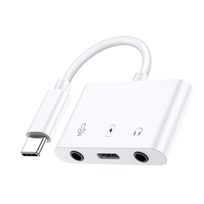 JAGTRADE 3 in 1USB C to Sound Card Type-C External Stereo Sound Adapter Converter Plug and for Play No Needed Converter 3