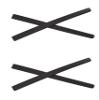 Caulo Replacement Ear Socks Earsocks Compatible fit for Oakley Metal Plate TI OX5153 Glass Sunglass Frames (Black - 2 Pairs) view 1