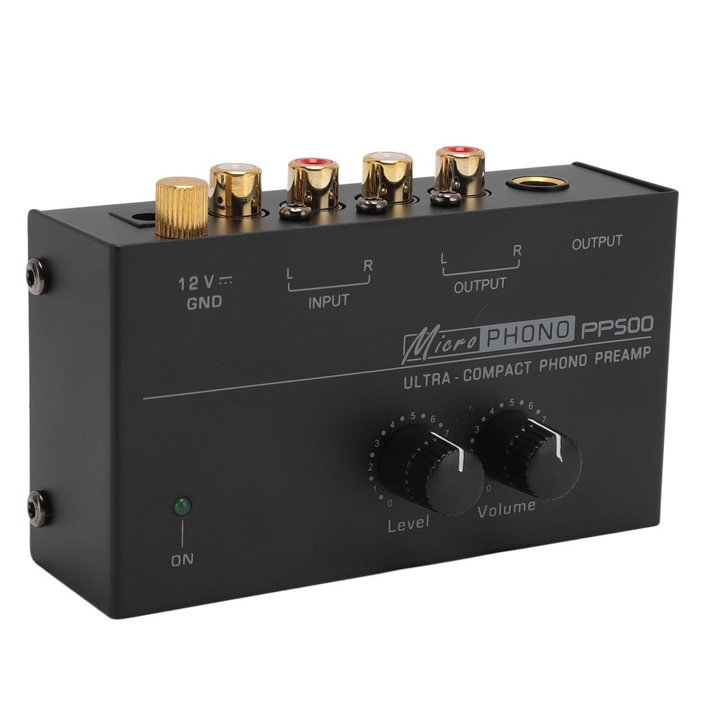 BusoTh Phonograph Preamp, Independent Volume Control Phono Preamp Ultra Low Noise 1/4in Output Input for Record Player (US Plug 100240V), BusoThou3hsri4vf-11