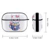 Cupcake Cat Design Case Compatible with AirPod Pro Case 2019 with Keychain Shockproof Protective view 2