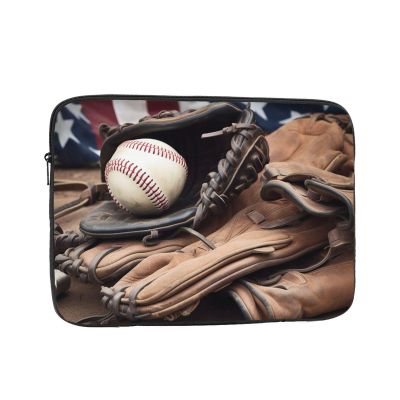 Baseball Equipment Print Laptop Case 10 inch Shockproof Protective Notebook Bag Water Resistant Laptop Sleeve