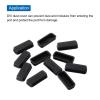 MECCANIXITY DVI Port Duct Covers Caps Port Anti Dust Cap Cover Silicone Plugs Protector for DVI Female End, Black Pack of 15 view 4