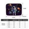Astronaut Solar System Planets Print Laptop Case 10 inch Shockproof Protective Notebook Bag Water Resistant Laptop Sleeve view 4