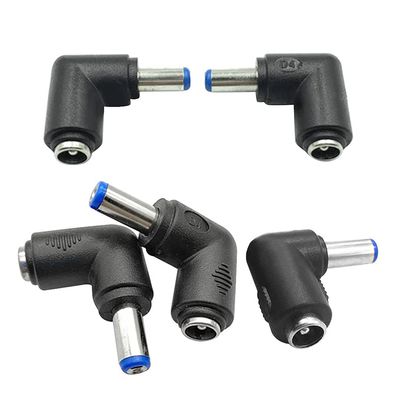 JAGTRADE DC5.5x2.1mm Male 90 Degree Angle to DC5.5x2.1mm Female Adapter 5 Volt for Power Charging Cable Connector, 3x2.3x1.1cm, Black