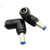 JAGTRADE DC5.5x2.1mm Male 90 Degree Angle to DC5.5x2.1mm Female Adapter 5 Volt for Power Charging Cable Connector, 3x2.3x1.1cm, Black view 3