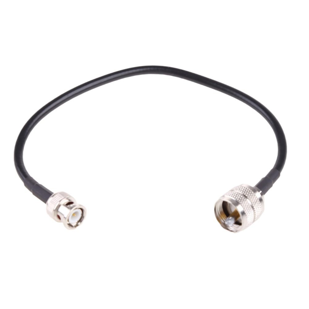 JAGTRADE BNC Male to PL259 Male Coax Cable UHF VHF Antenna Cable RG58 RF Coaxial Extension Jumper Wires for CB Ham Radio 30cm