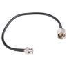 JAGTRADE BNC Male to PL259 Male Coax Cable UHF VHF Antenna Cable RG58 RF Coaxial Extension Jumper Wires for CB Ham Radio 30cm view 3