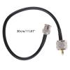 JAGTRADE BNC Male to PL259 Male Coax Cable UHF VHF Antenna Cable RG58 RF Coaxial Extension Jumper Wires for CB Ham Radio 30cm view 4