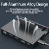 JAGTRADE 6-in-1 Aluminum-Alloy TypeC Hubs SSD Dock Base Docking Station 4K@60Hz NVMe & SATA-M.2Case for Console view 2