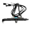 12V 4Pin 3Pin Speed Controller Knob 1 to 3 8 Way Compatible with Computer Regulator PC Case Cooling Fan Hub Easy Install Practical (Size : with Bag net) view 1