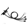 12V 4Pin 3Pin Speed Controller Knob 1 to 3 8 Way Compatible with Computer Regulator PC Case Cooling Fan Hub Easy Install Practical (Size : with Bag net) view 2