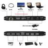 MOUDOAUER USB2.0 KVM Switch Switcher(2 in 1 Out), for 2 Computer 1 Monitor, USB2.0 Device for Keyboard Mouse Printer view 2