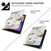 Vintage Air Route World Map Tablet Case Compatible with ipad 2019/2020/2021(10.2in) TPU Protective Case Auto Sleep/Wake Cover, style view 3