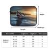 at Dusk Shark Print Laptop Case 10 inch Shockproof Protective Notebook Bag Water Resistant Laptop Sleeve view 4
