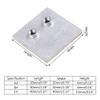JAGTRADE Radiator Heatsink System Aluminum Alloy Water Cooling Block for Computer Cellphone CPU Liquid Water Cooler Accessories, 30mm, Silver view 3