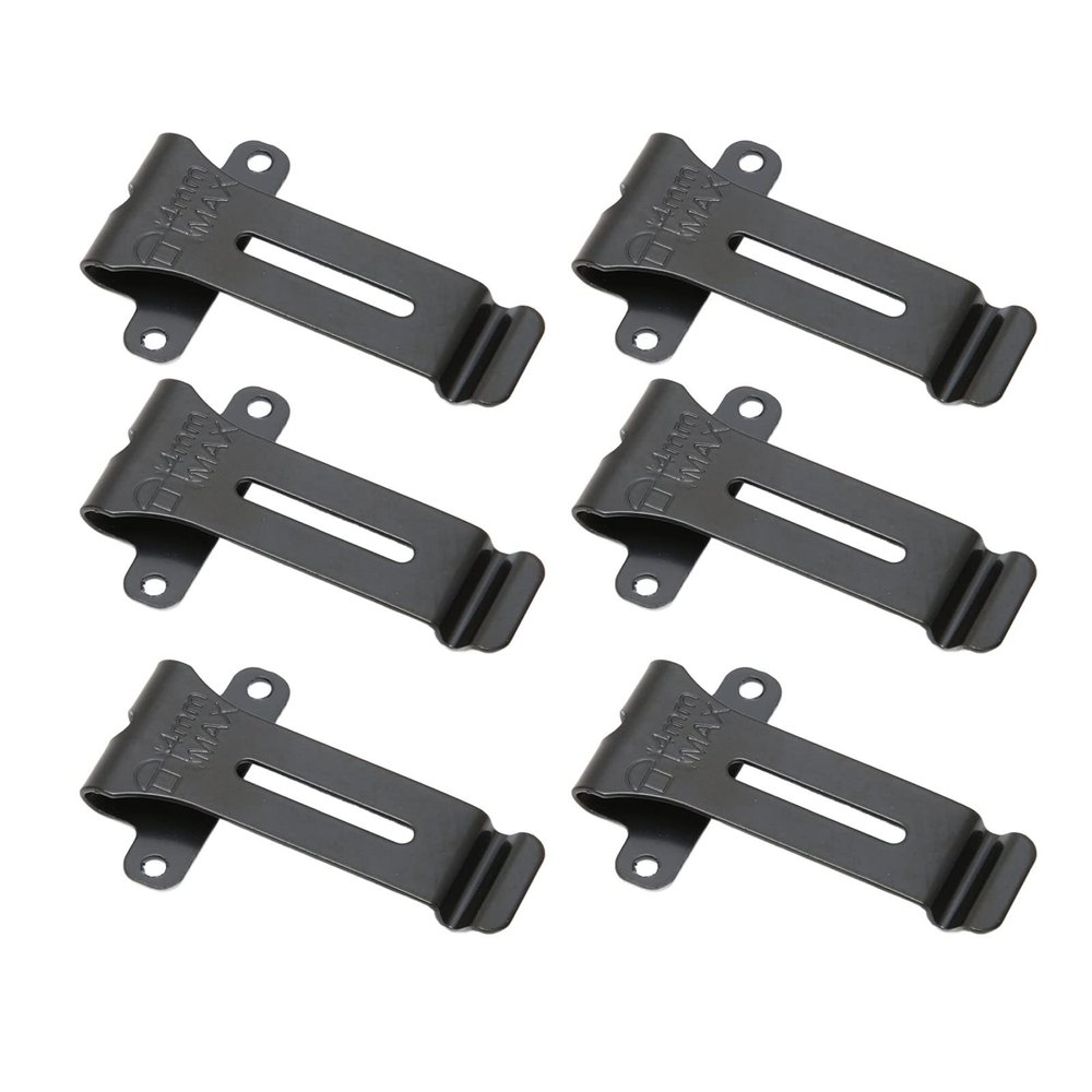6Pcs Radio Carry Holster Belt Clip for TK208 TK308 TH22AT TH42AT TK2118 TK3118 Radio, for BF888S BF666s BF777S BF5118 Radio