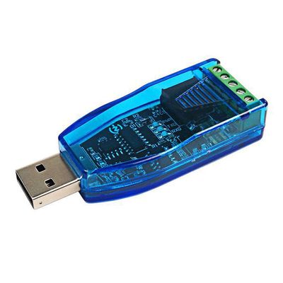 JAGTRADE Converter Isolated Industrial USB to RS485 Communication Module TVS for Short Circuit Protective Converter Module, 70x27x13mm, Blue