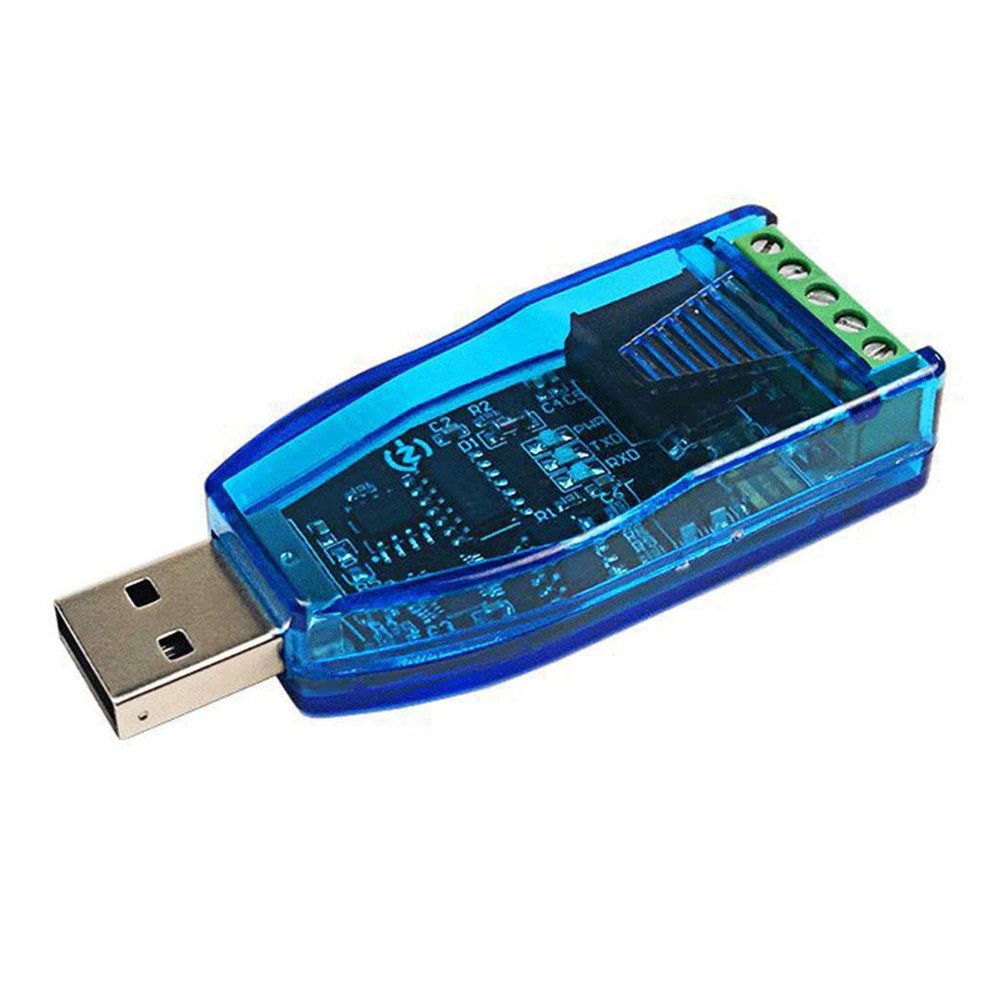 JAGTRADE Converter Isolated Industrial USB to RS485 Communication Module TVS for Short Circuit Protective Converter Module, 70x27x13mm, Blue