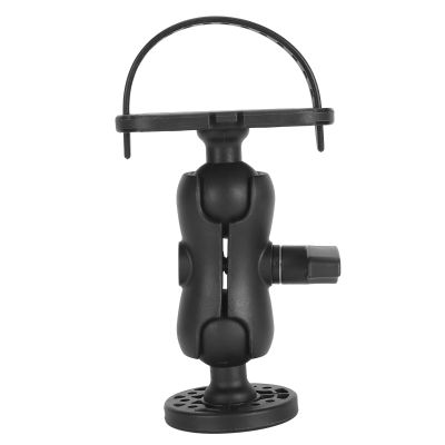 Fish Finder Mount Base, Universal Fish Finder Holder with Dual 360 Degree Swivel Ball Mount, Marine Electronic Fish Finder Mount for