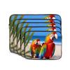 Beach Parrots Print Laptop Case 13 inch Shockproof Protective Notebook Bag Water Resistant Laptop Sleeve view 2