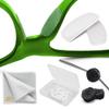 SIGONNA Eyeglass Nose Pads Anti Slip - Eye Glasses Nose Pad 0.5 mm - Silicone Nose Bridge Pads - Nose Grips Non Slip Piece - Sunglass Nose Pads Guards (6 Pairs Transparent Clear) 0.5mm x 7mm x 16mm view 1
