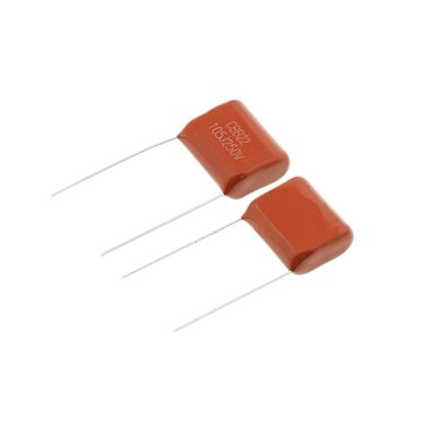 100PCS CBB Capacitor 250V105J P=15mm Pin Pitch CL21 1UF Non-Polar Capacitor